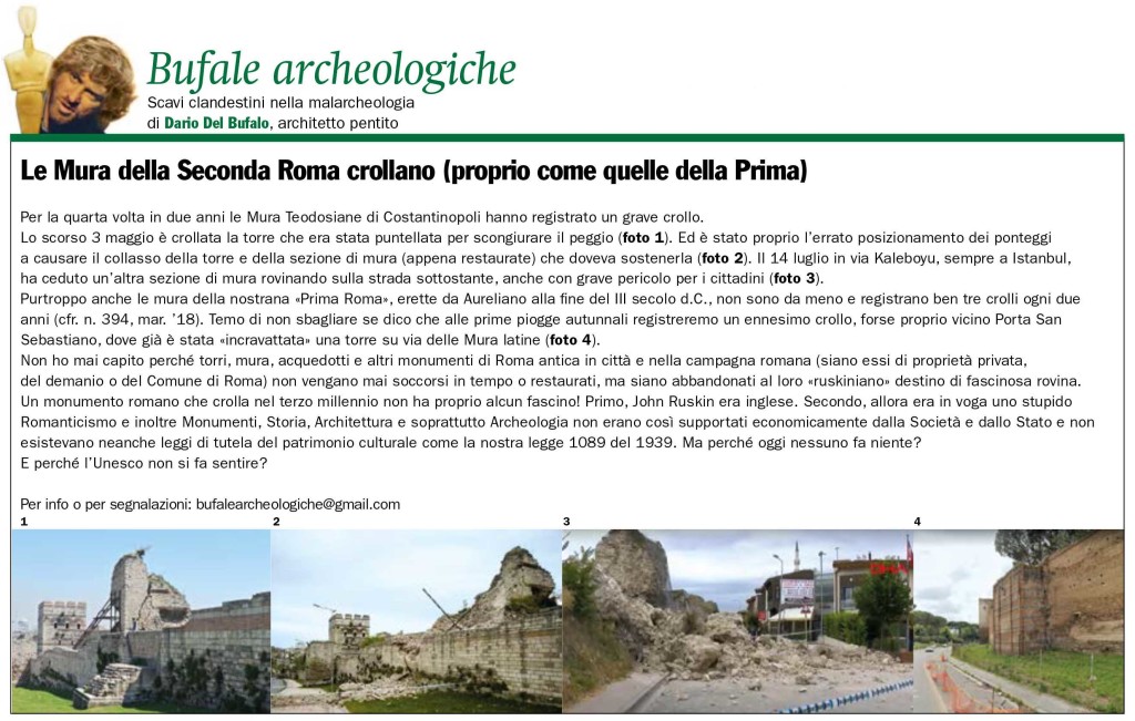 Le_Mura_della Seconda_Roma_crollano_Giornale_dell_Arte_settembre_2020_Dario_Del_Bufalo