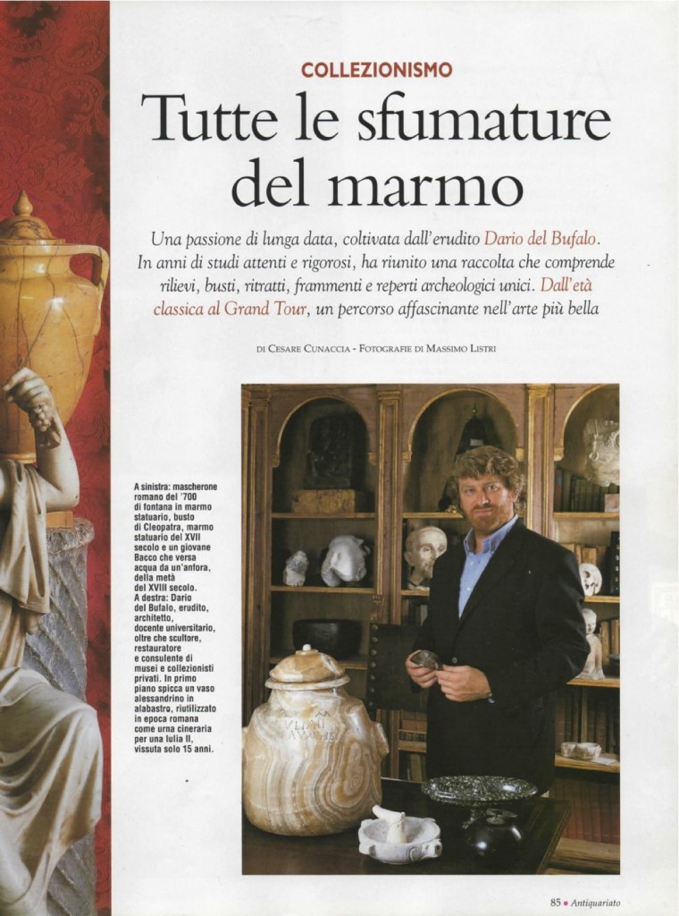 ANTIQUARIATO n. 231Tutte le sfumature del marmo