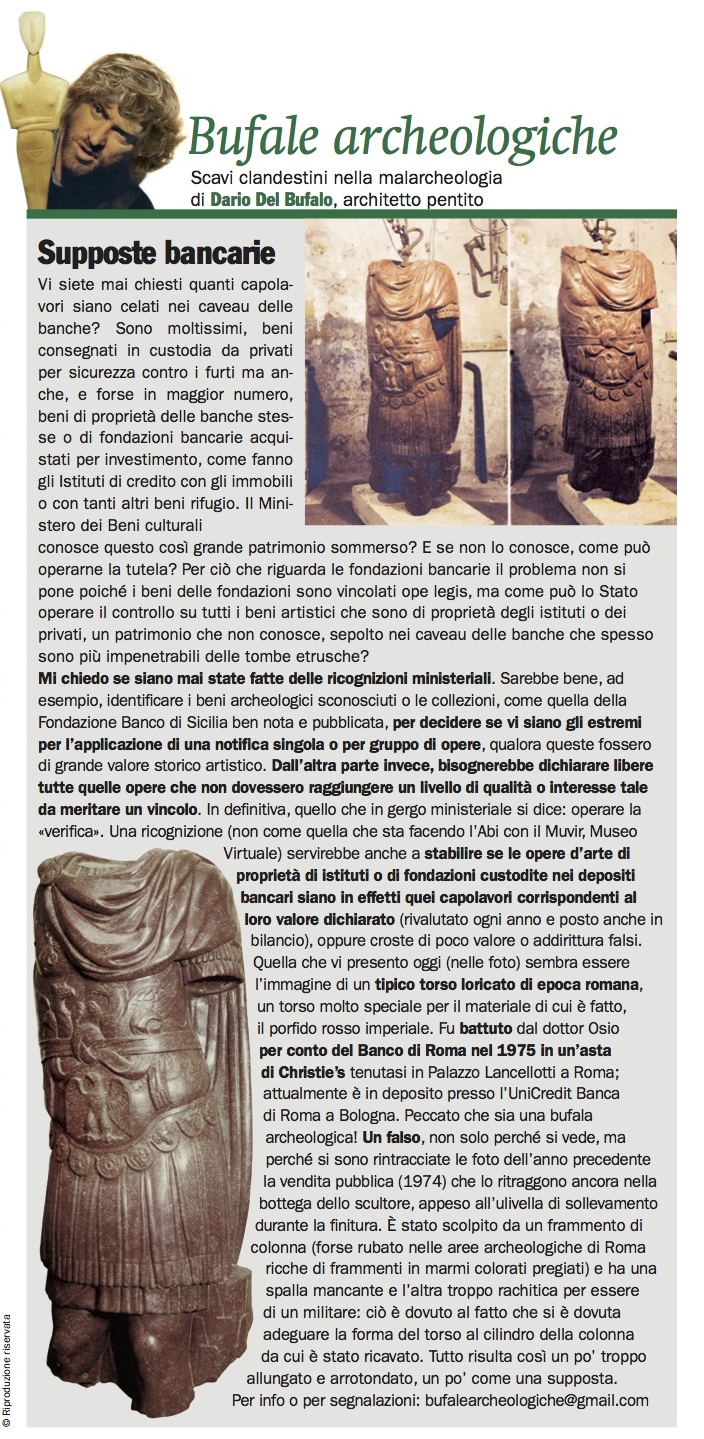 Bufale_Archeologiche_Giornale_dell_Arte_11_2014_Dario_Del_Bufalo