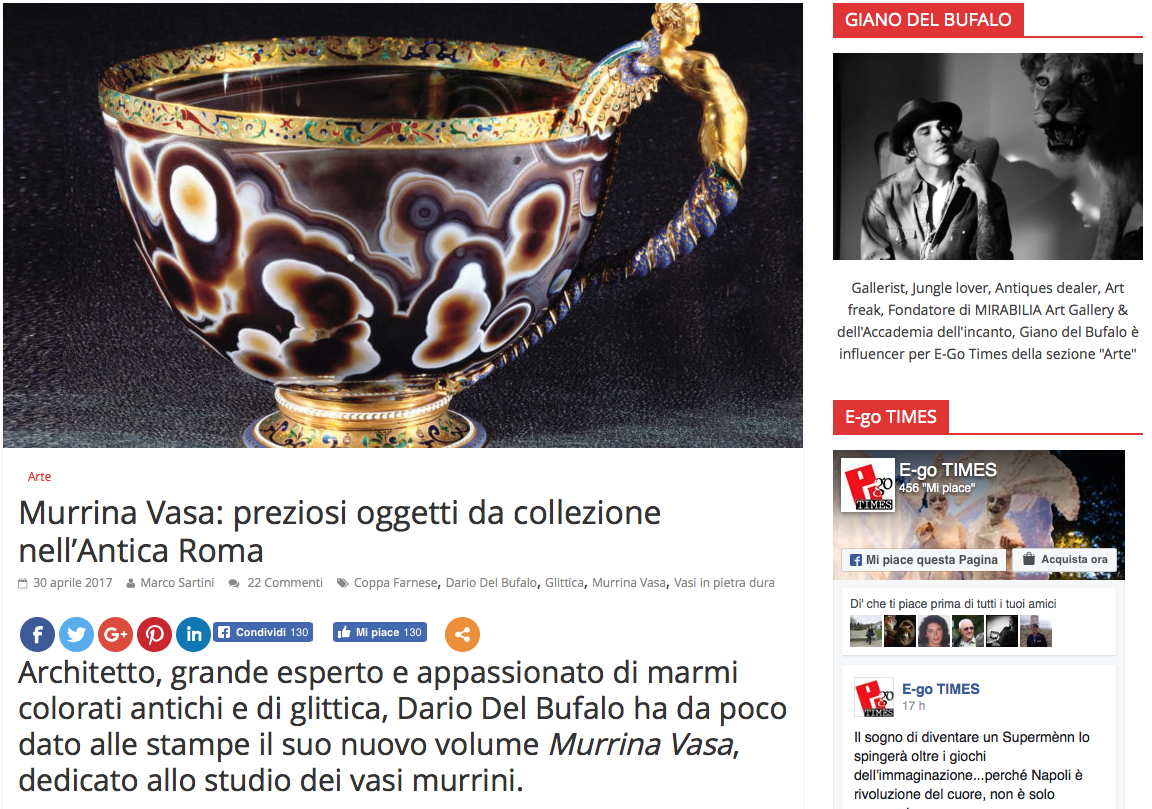 Murrina vasa preziosi oggetti da collezioni Marco Sartini