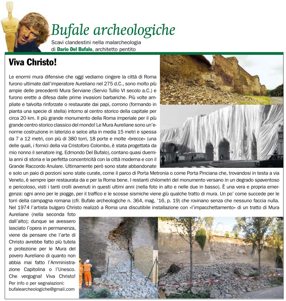 Viva Christo Giornale dell'arte dario Del Bufalo