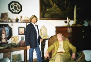 Dario Del Bufalo Castel Giuliano con il Prof. Raniero Gnoli a casa sua (2004) copia